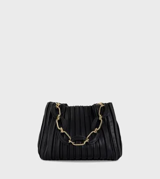 DOMINIE Pleated Shoulder Bag