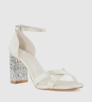 MALENA Ankle Strap Block Heel Sandals