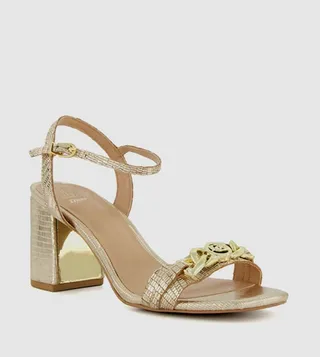 MANUAL Ankle Strap Block Heel Sandals