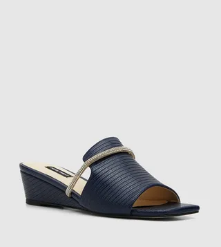TALKTOME Textured Wedge Sandals