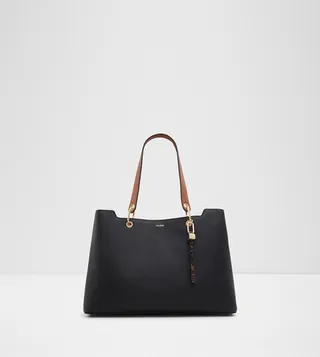 Hareli Textured Tote Bag with Sling Strap