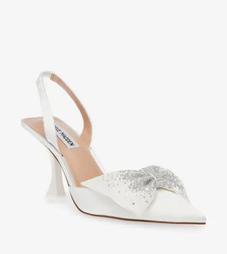 NITEOWL-P Embellished Slingback Pumps