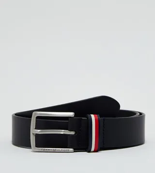 Square Buckle Leather Belt