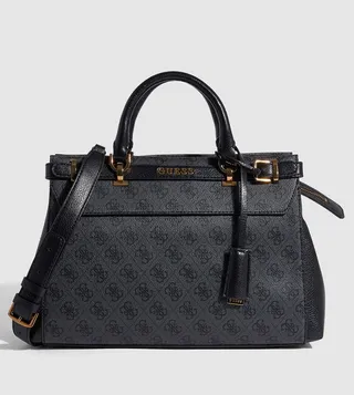 Monogram Patterned Satchel Bag