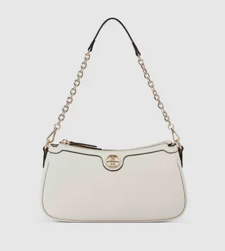 AYDIN Textured Logo Detail Shoulder Bag