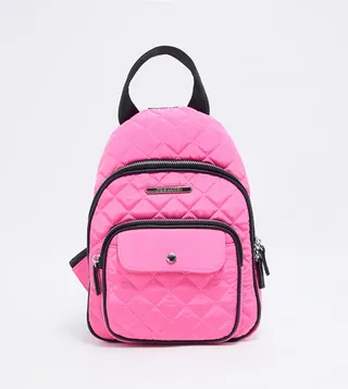 BHOOK Quilted Zippered Backpack