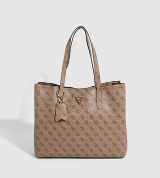 Monogram Patterned Tote Bag