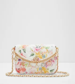 DAYLILY Quilted Charm Detail Shoulder Bag