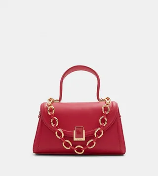 RHOAGAN Snap Button Closure Top Handle Bag