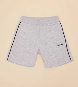 Logo Printed Elastic Waist Shorts