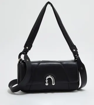 Metal Accent Shoulder Bag