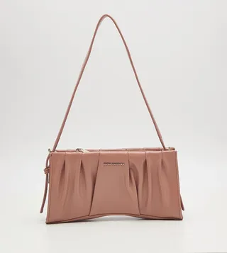 Metal Accent Shoulder Bag