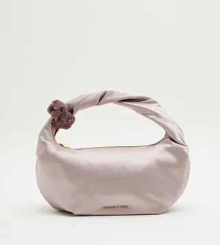 Solid Logo Detail Shoulder Bag