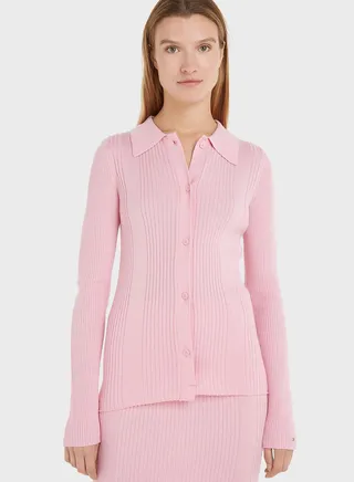 Polo Neck Knitted Sweater