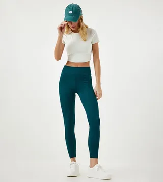 Ribbed High Waist Seamless Leggings