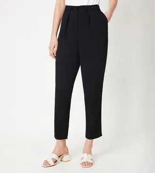 Button Front Slim Fit Trousers