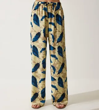 Printed Drawstring Waist Pants
