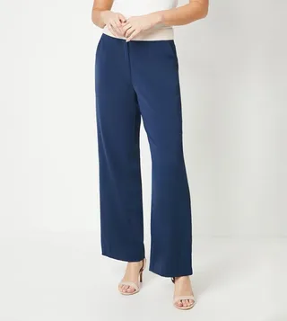 Waistband Wide Leg Trousers