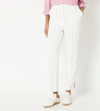 Stitch Detail Tapered Trousers