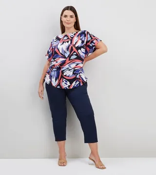 Curve Stretch Crop Trousers