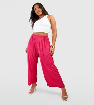 Ribbed Culotte Trousers