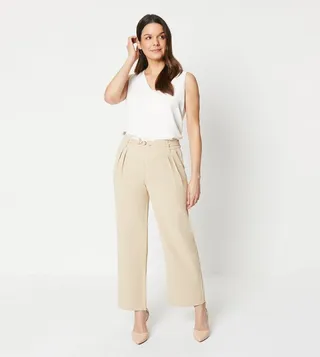 Petite Premium Wide Leg Trousers