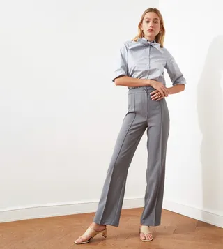 High Rise Wide Leg Trousers