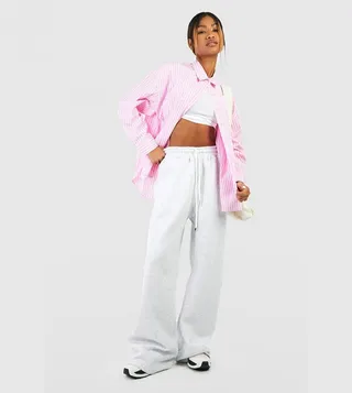 Super Wide Leg Pocket Detail Sweatpants