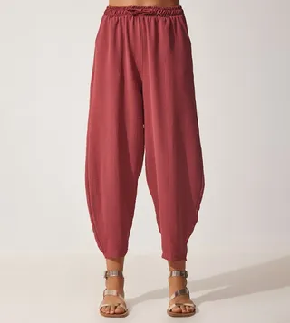 Elastic Waist Shalwar Pants