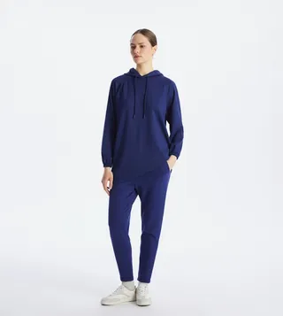 Solid Drawstring Waist Sweatpants