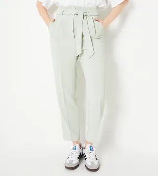 Paperbag Belted Tailored Trousers