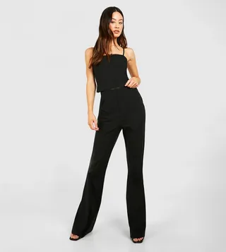 Tall Bengaline Stretch Flared Trousers