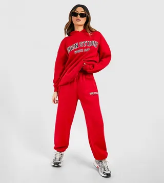 DSGN Studio Applique Oversized Cuffed Joggers