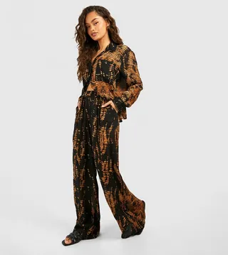 Printed Cheesecloth Trousers