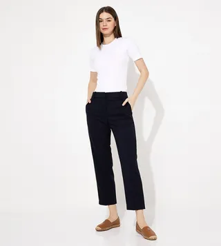 Solid Slim Fit Trousers
