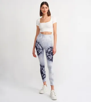 Tie-Dye Patterned Seamless Leggings