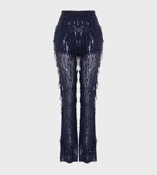 Sequined Flared Trousers