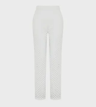 Schiffli Straight Fit Trousers