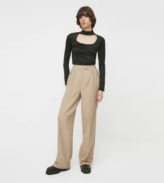 High Rise Wide Leg Pants