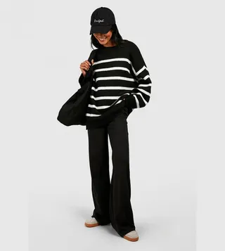 Cotton Jersey Wide Fit Trousers