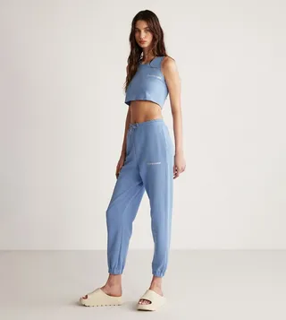 Carroline Printed Drawstring Waist Joggers