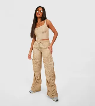 Parachute Ruched Trousers