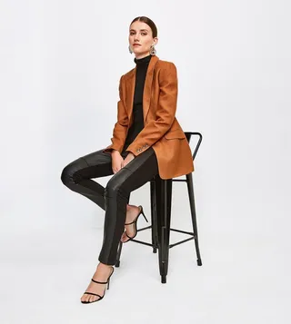 Leather and Ponte Leggings