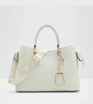 EILE Monogram Patterned Satchel Bag