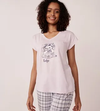 Cotton Cap Sleeves Sleepshirt