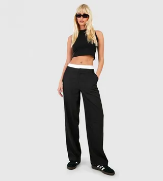 Boxer Waistband Relaxed Fit Trousers