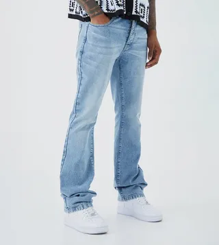 Faded Slim Rigid Flare Jeans