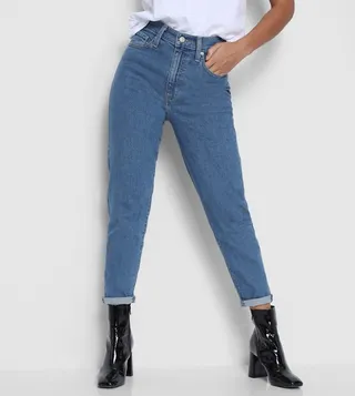 High Waist Taper Jeans