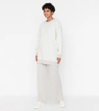 Geometric Patterned Knitwear Co-ord Set
