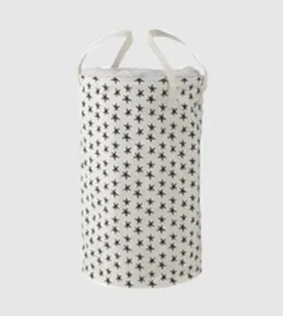Canvas Basket Xl Black White S